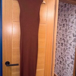 Primark Rich Brown Sleeveless Maxi Dress